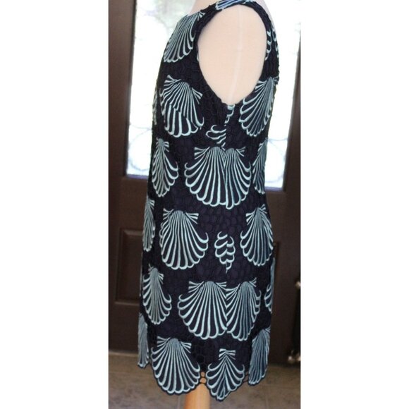 Lilly Pulitzer Delia Scalloped Hem Shells Shift Dress Size 10 - Picture 4 of 10